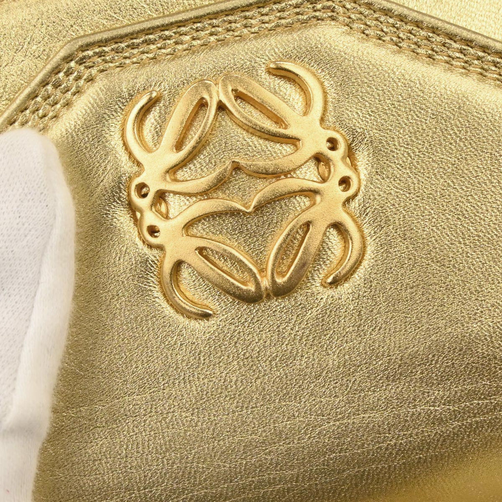 Loewe Gold Leather Waist Bum Bag #70