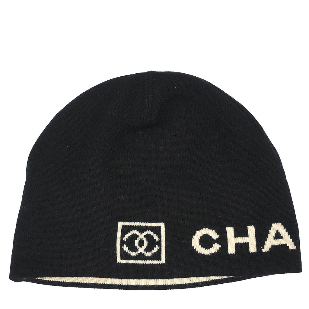 Chanel Sport Line Black Hat #One Size Small Good