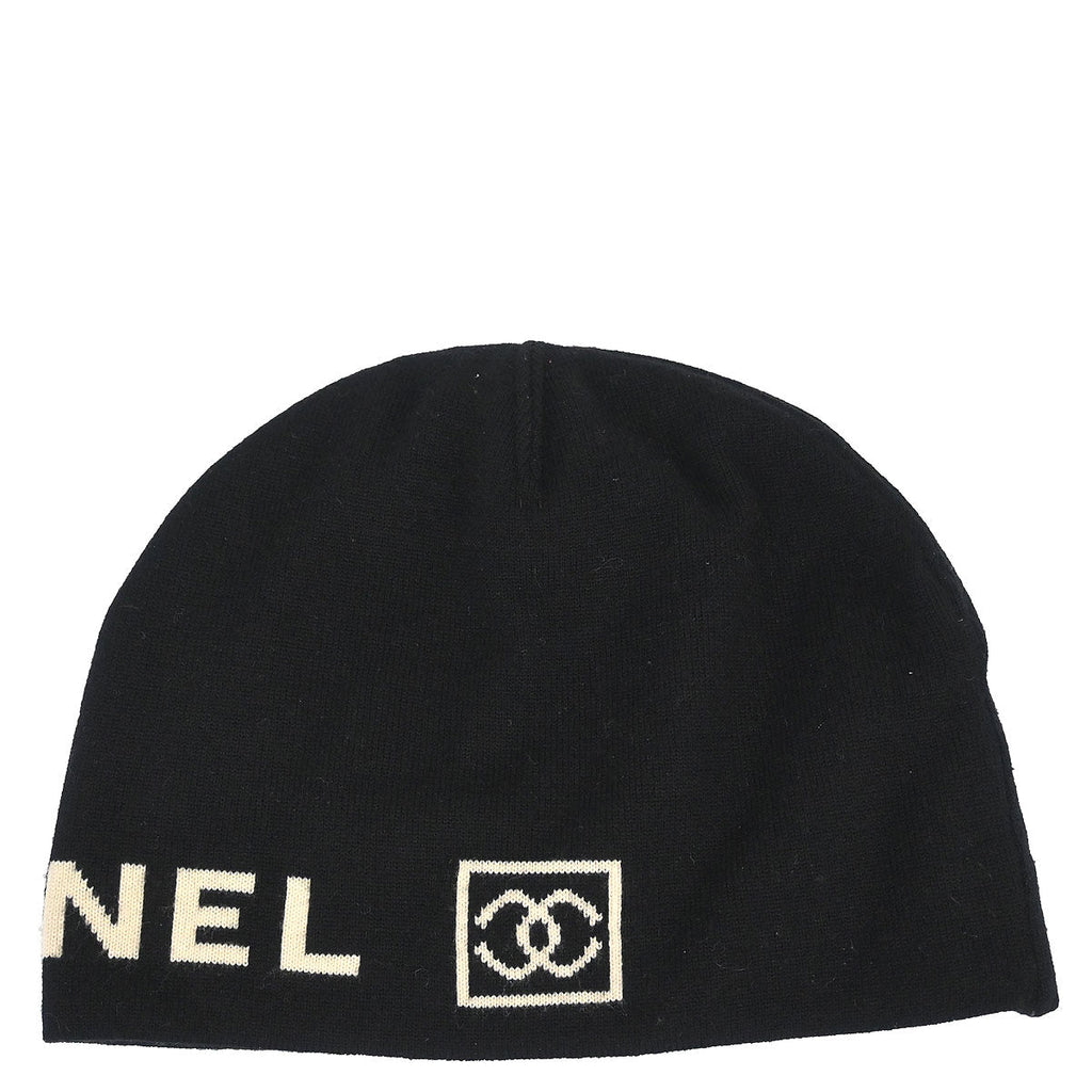 Chanel Sport Line Black Hat #One Size Small Good