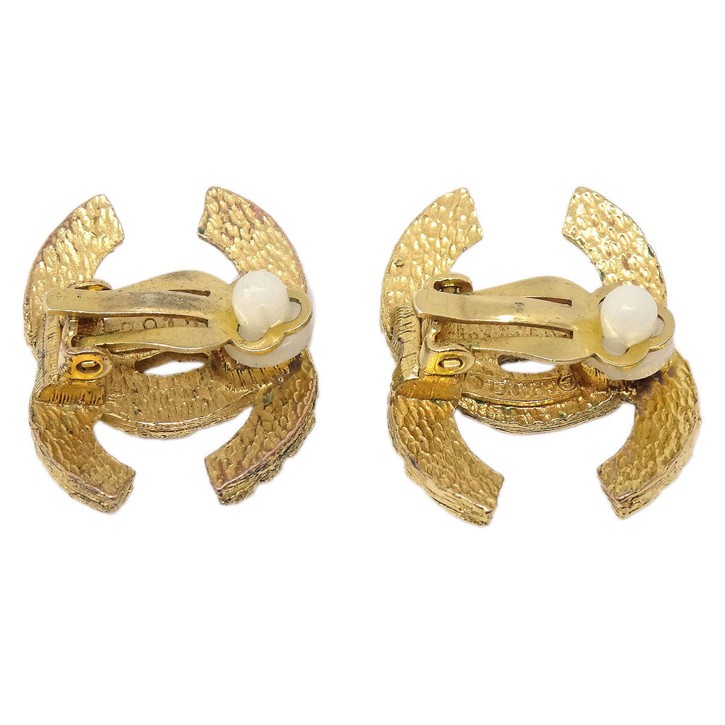 Chanel Gold CC Clip-On Earrings 2913