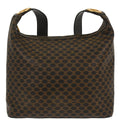 Celine Black PVC Macadam Shoulder Bag