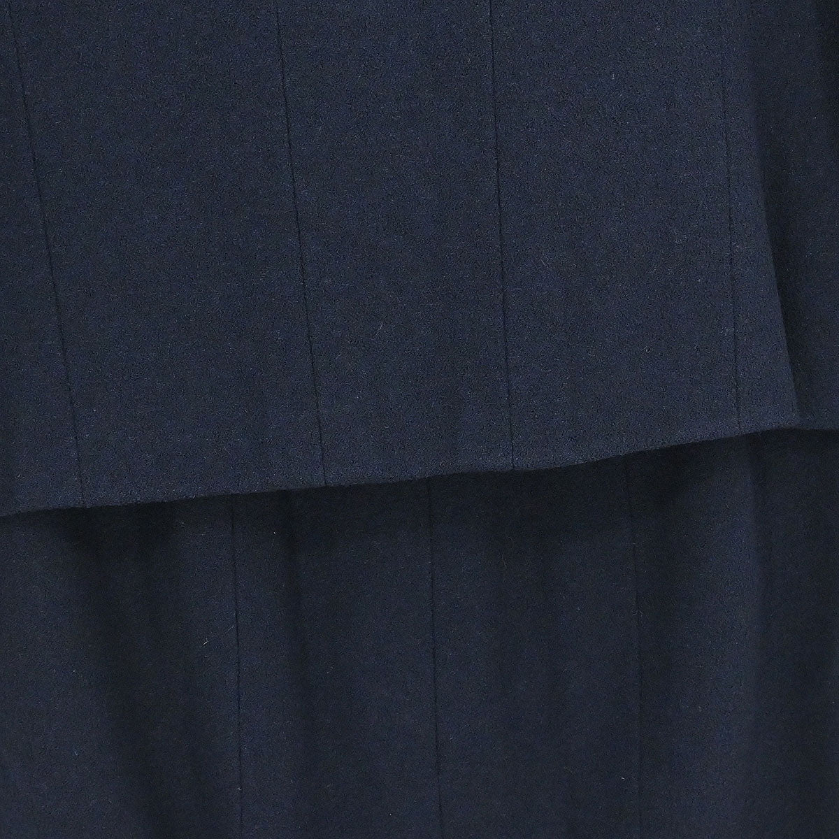 Chanel Setup Suit Jacket Skirt Navy