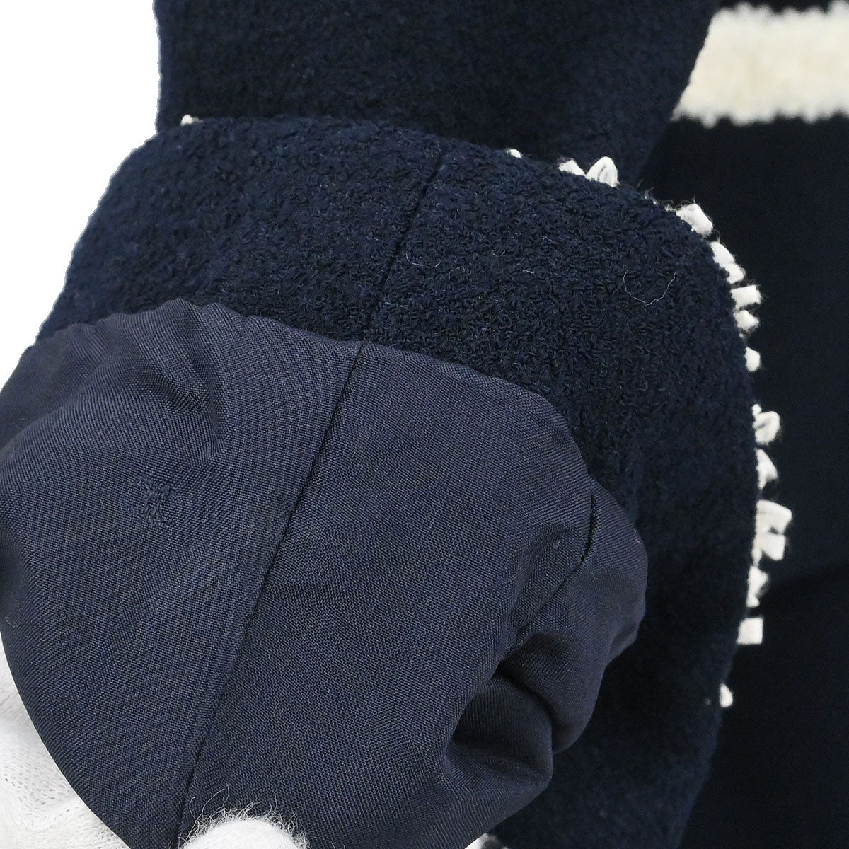 Chanel Setup Suit Jacket Skirt Navy