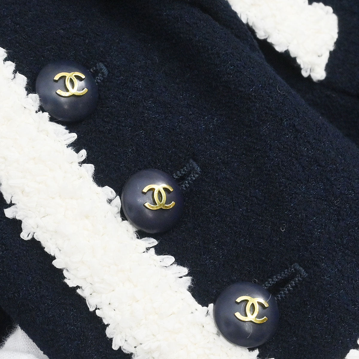 Chanel Setup Suit Jacket Skirt Navy
