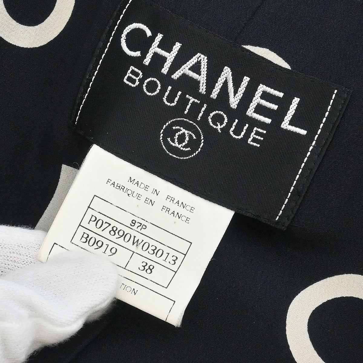 Chanel 1997 Double Breasted Jacket Black #38