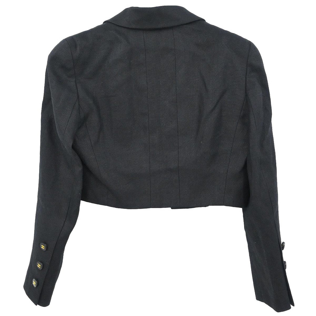 Chanel 1995 Open Front Jacket Black #38