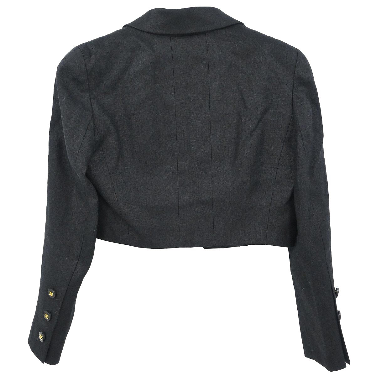 Chanel 1995 Open Front Jacket Black #38