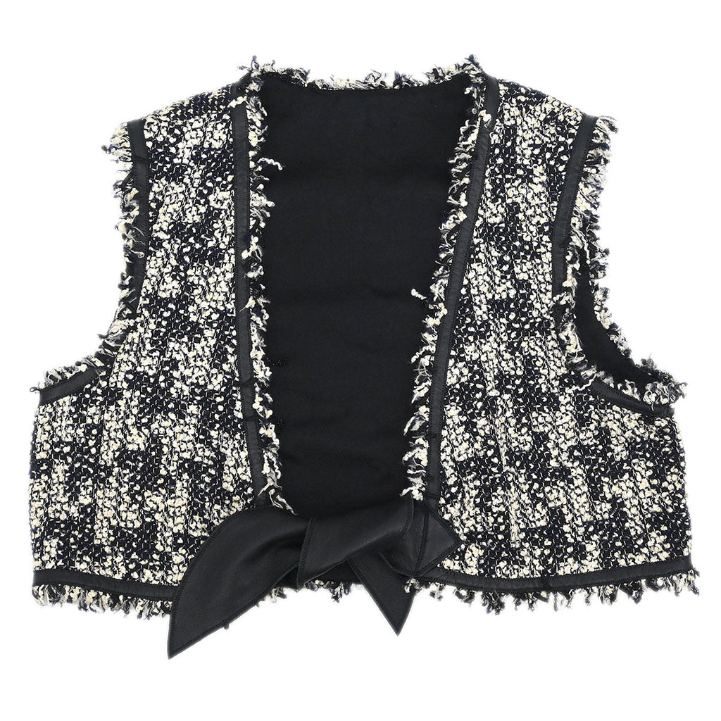 Chanel 2005 Set Jacket Vest Black #38
