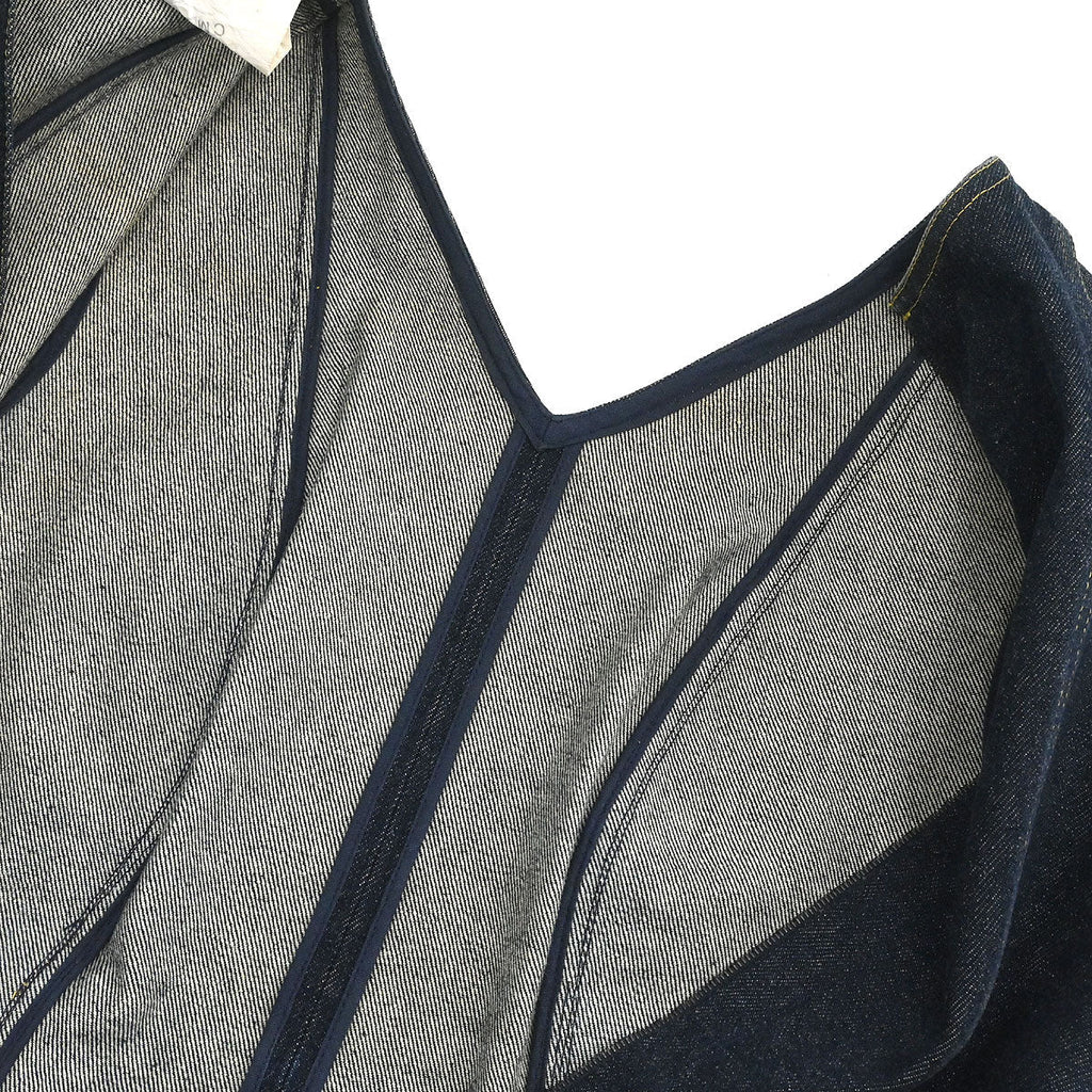 Chanel Sleeveless Denim Dress Navy #38