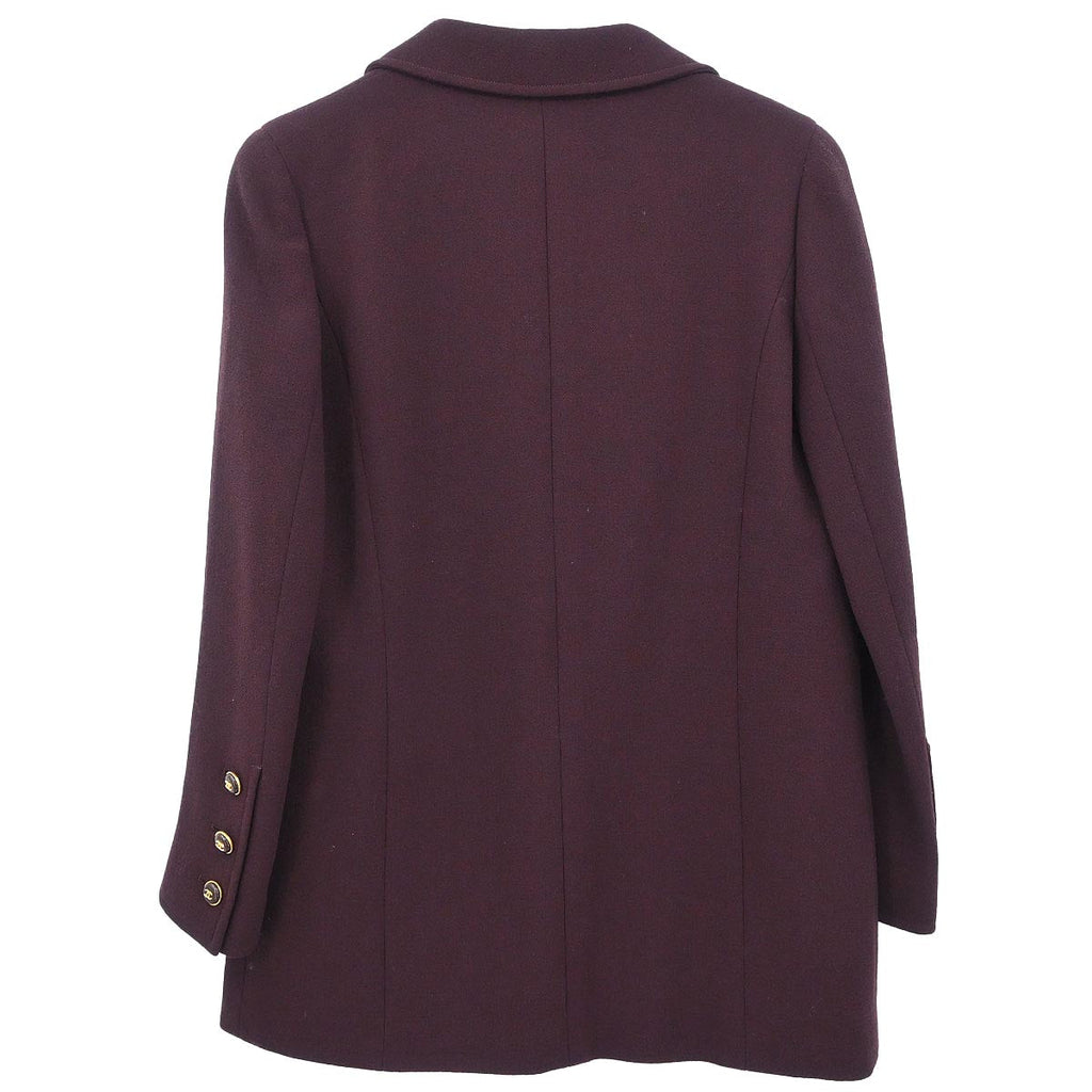 Chanel 1995 Single Breasted Jacket Bordeaux #40
