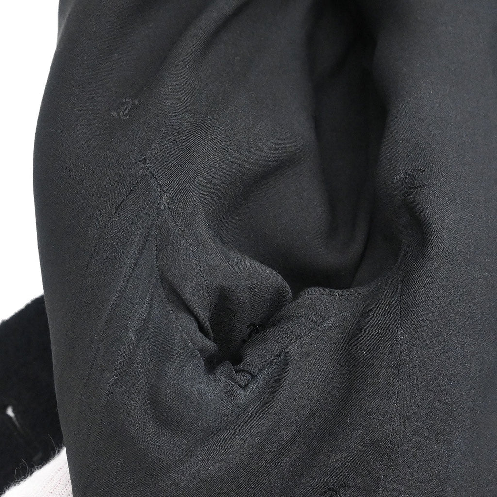 Chanel 1995 Single Breasted Collarless Jacket Black #36