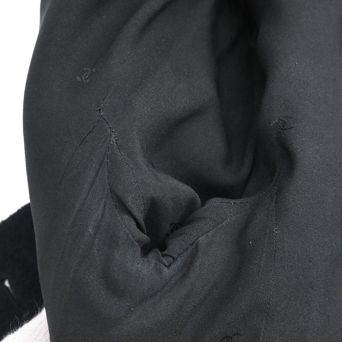 Chanel 1995 Single Breasted Collarless Jacket Black #36