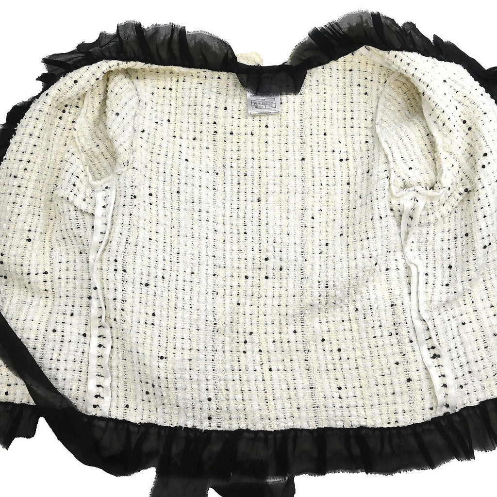Chanel 2005 Single Breasted Jacket White #34