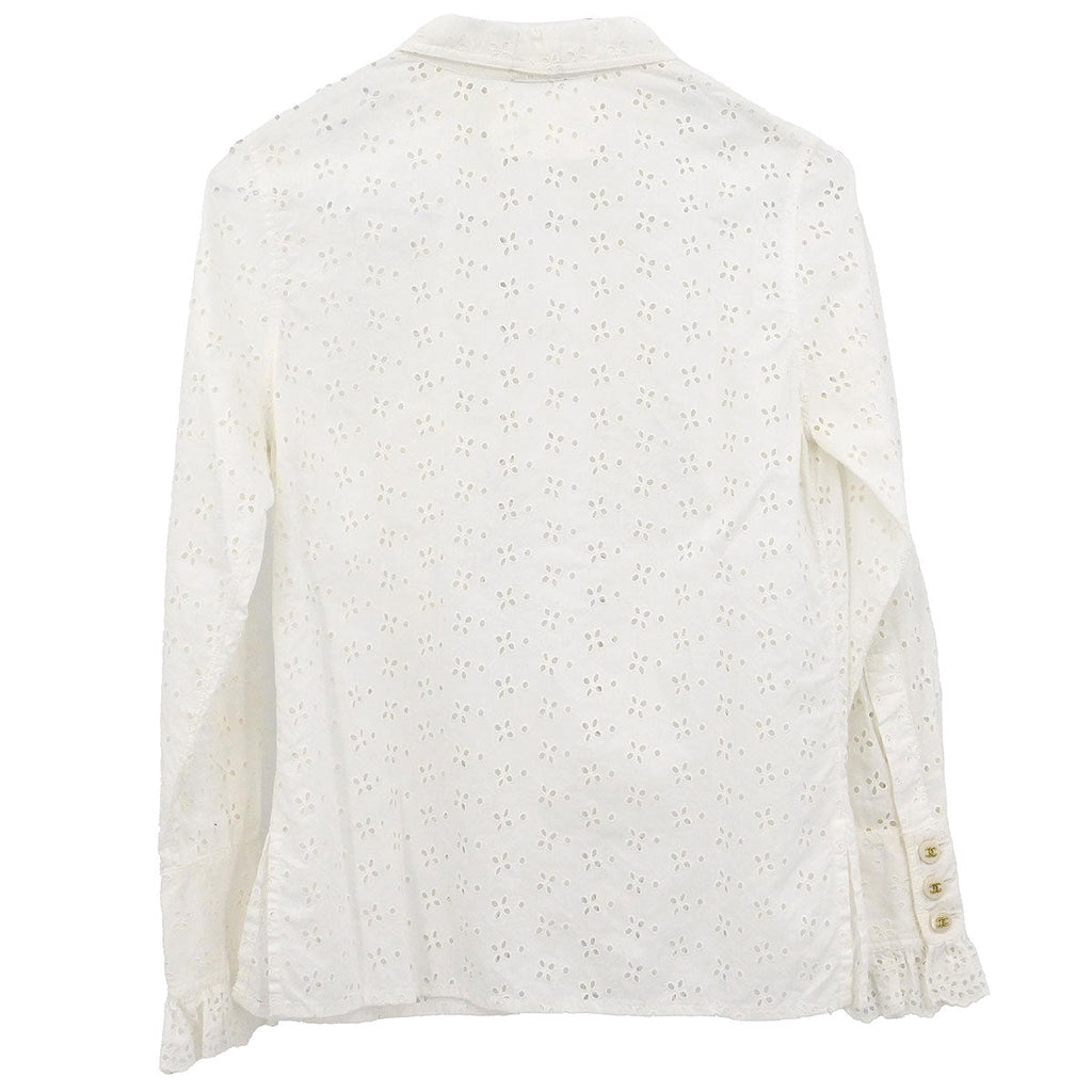 Chanel Top Blouse White #34