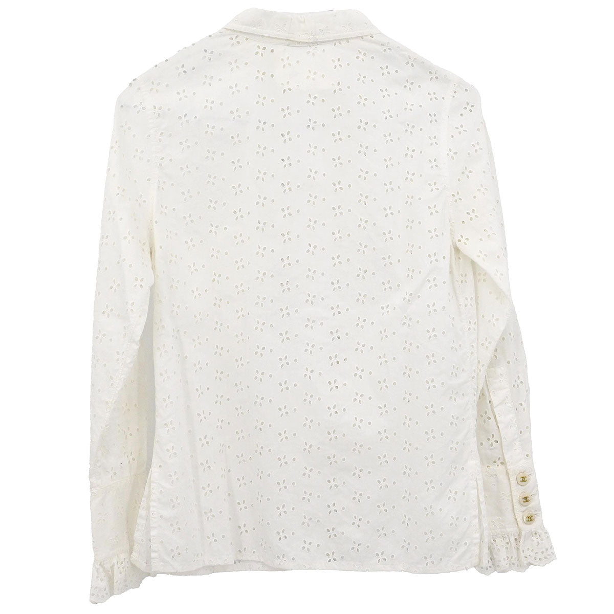 Chanel Top Blouse White #34