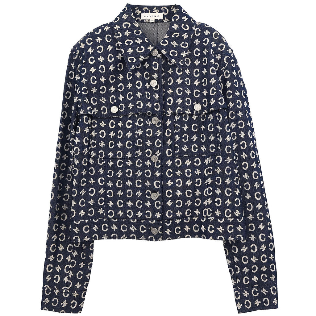 Celine 2005 Denim Jacket C Macadam Navy #40