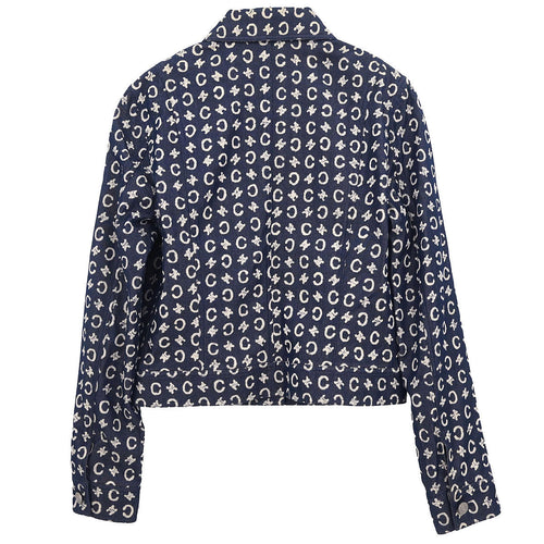 Celine 2005 Denim Jacket C Macadam Navy #40