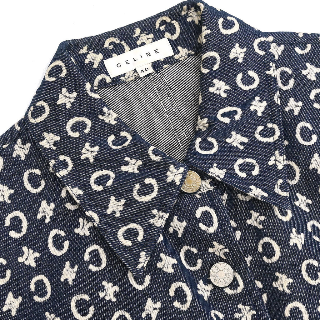 Celine 2005 Denim Jacket C Macadam Navy #40