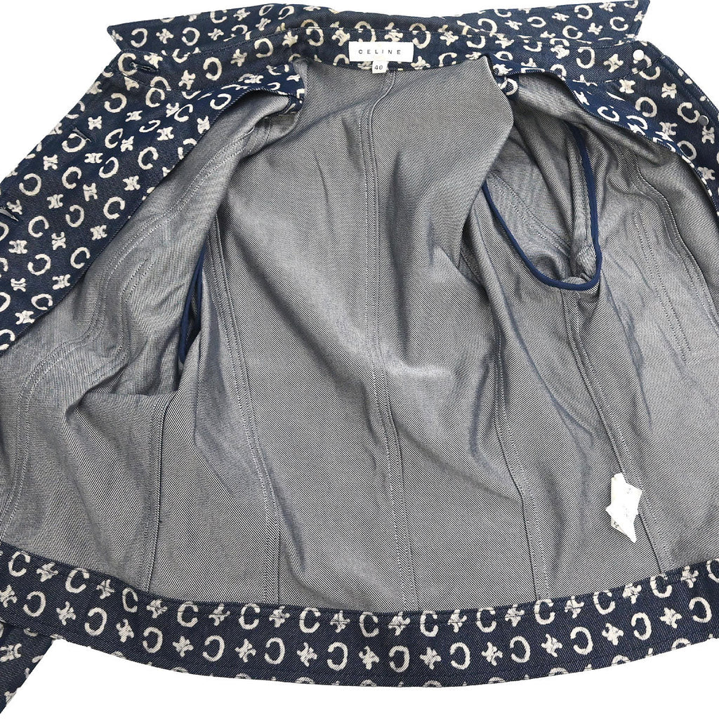 Celine 2005 Denim Jacket C Macadam Navy #40