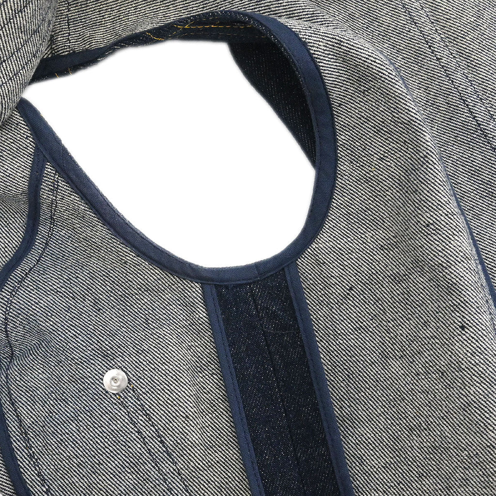Chanel Setup Suit Jacket Skirt Denim Navy #36 #38