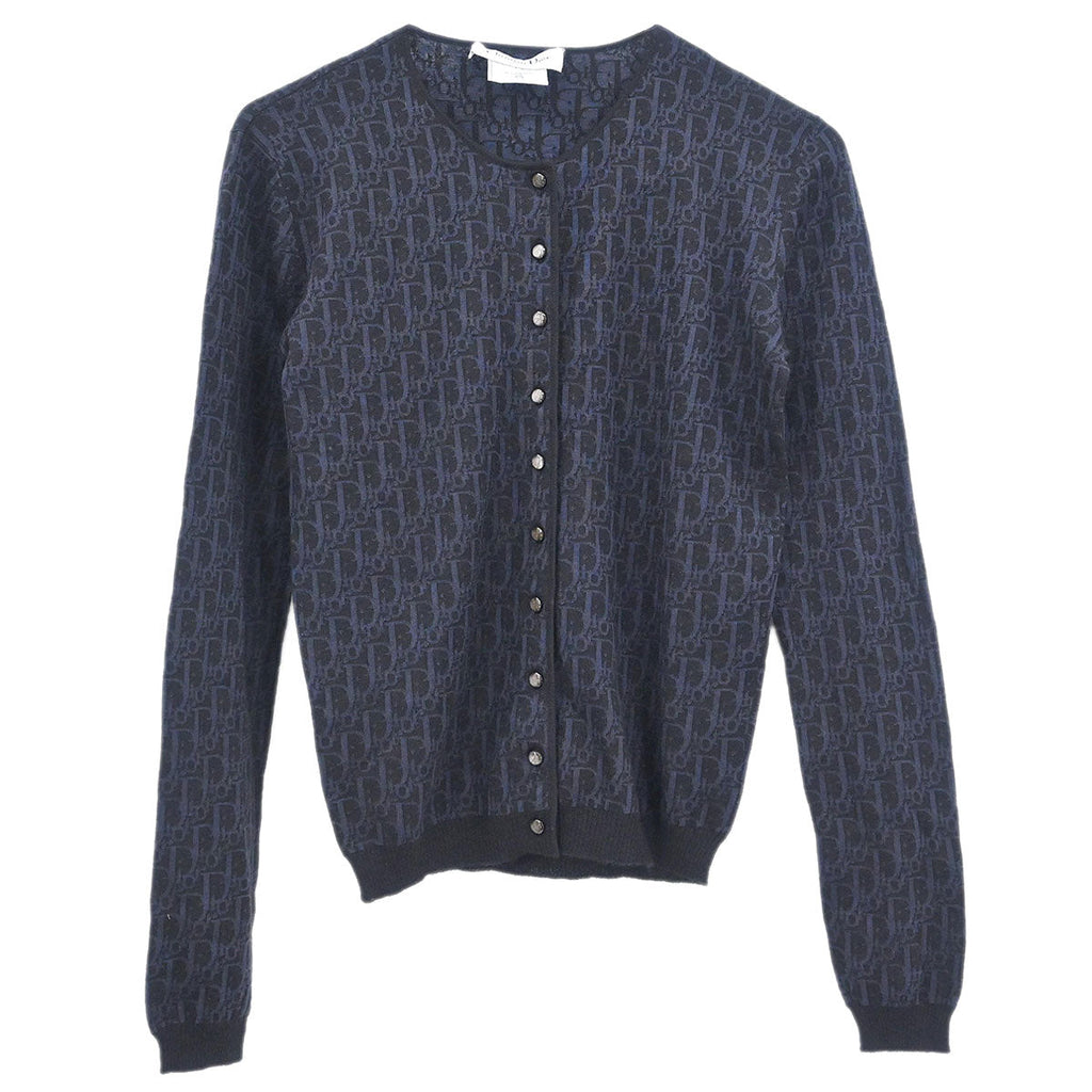 Christian Dior 2009 Trotter Cardigan Black Navy #S