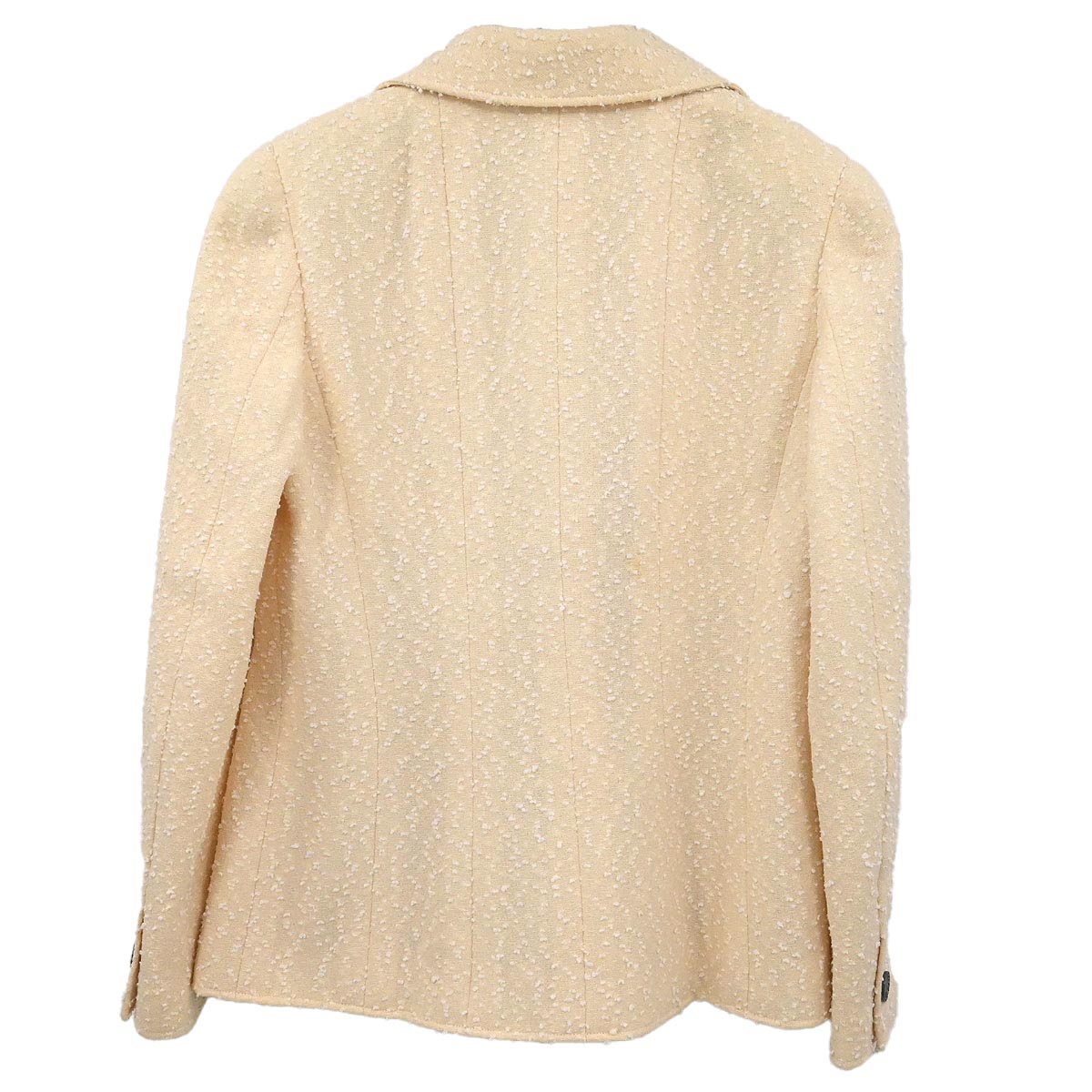 Chanel 1997 Double Breasted Jacket Ivory #40