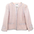 Chanel 2009 Collarless Single Breasted Jacket Light Pink #42