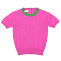 Chanel 1996 Short Sleeve Sweater Top Pink #38