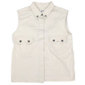 Chanel Single Breasted Jacket Vest Beige