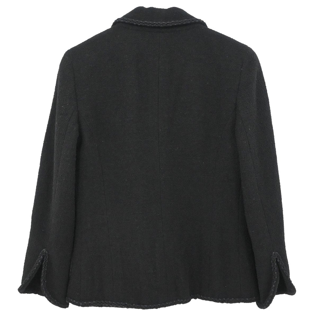 Chanel 2008 Single Breasted Jacket Black #38