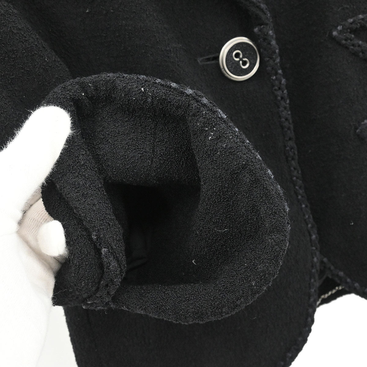 Chanel 2008 Single Breasted Jacket Black #38