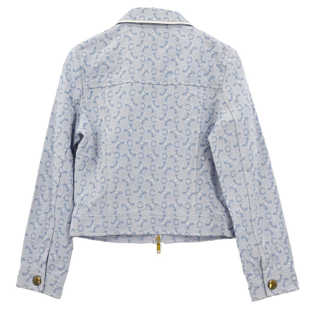 Celine Zip Up Jacket Macadam Light Blue #38