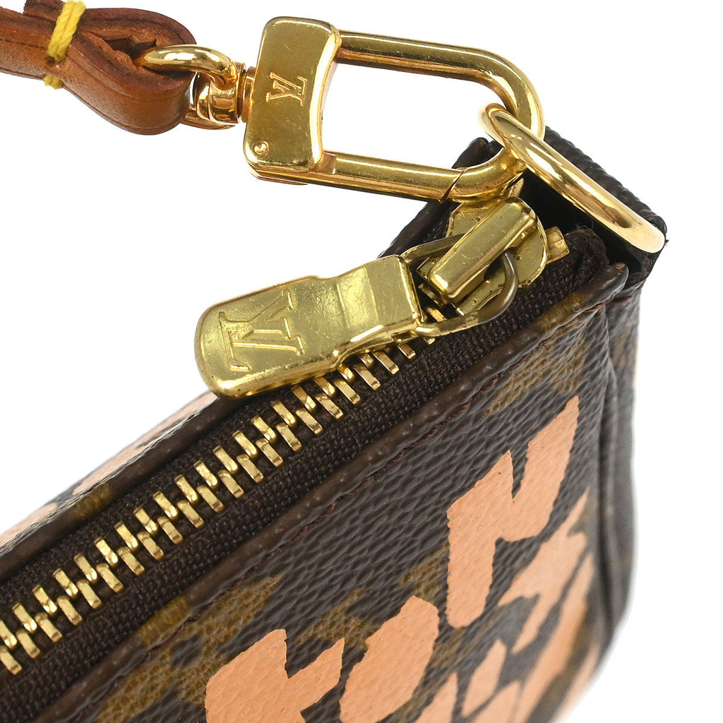 Louis Vuitton 2001 Beige Graffiti Pochette Accessoires Handbag