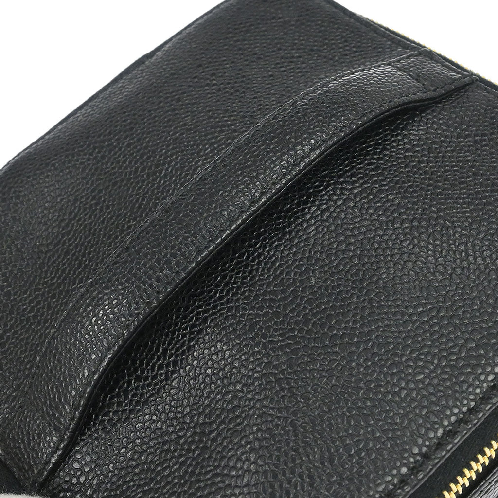 Chanel 1996-1997 Black Caviar Skin Vanity Handbag