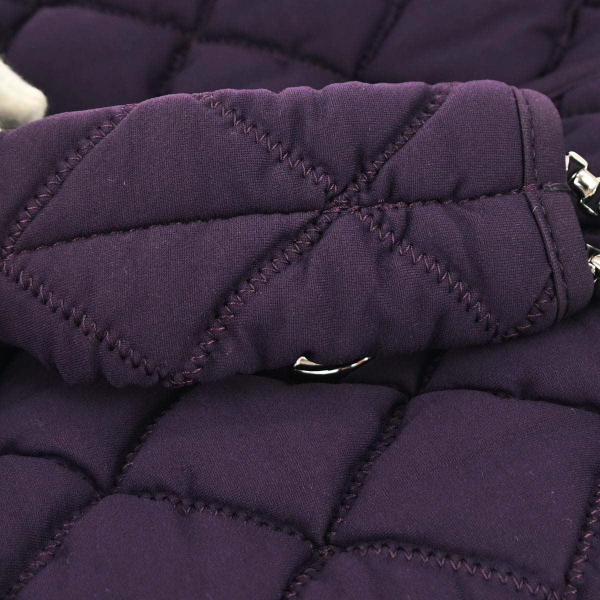 Chanel Purple Nylon Bubble Quilt Handbag