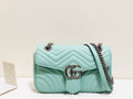 Marmont Small MatelassÃƒÂ© Shoulder Bag Mint Green MatelassÃƒÂ© Chevron For Women 10in/26cm Glami