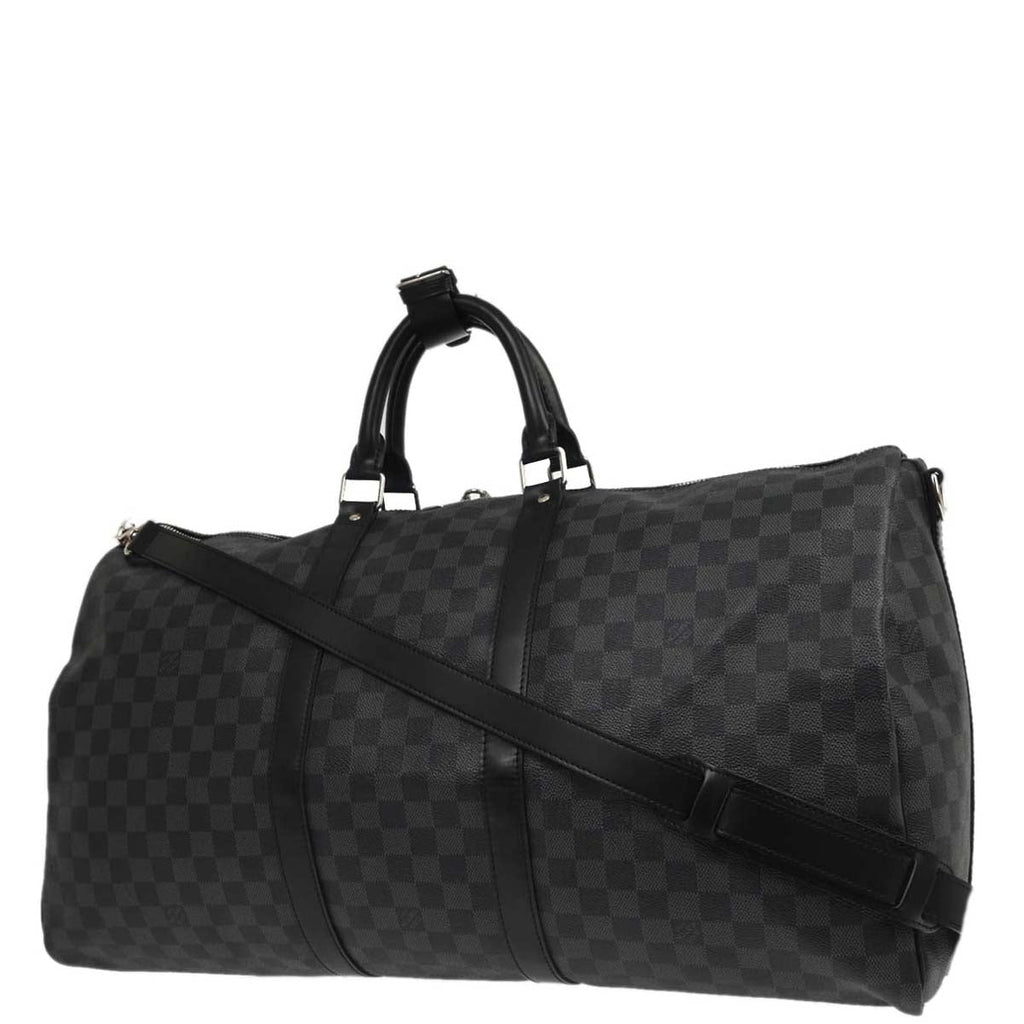 Louis Vuitton Damier Graphite Keepall Bandouliere 55 Duffle N41413