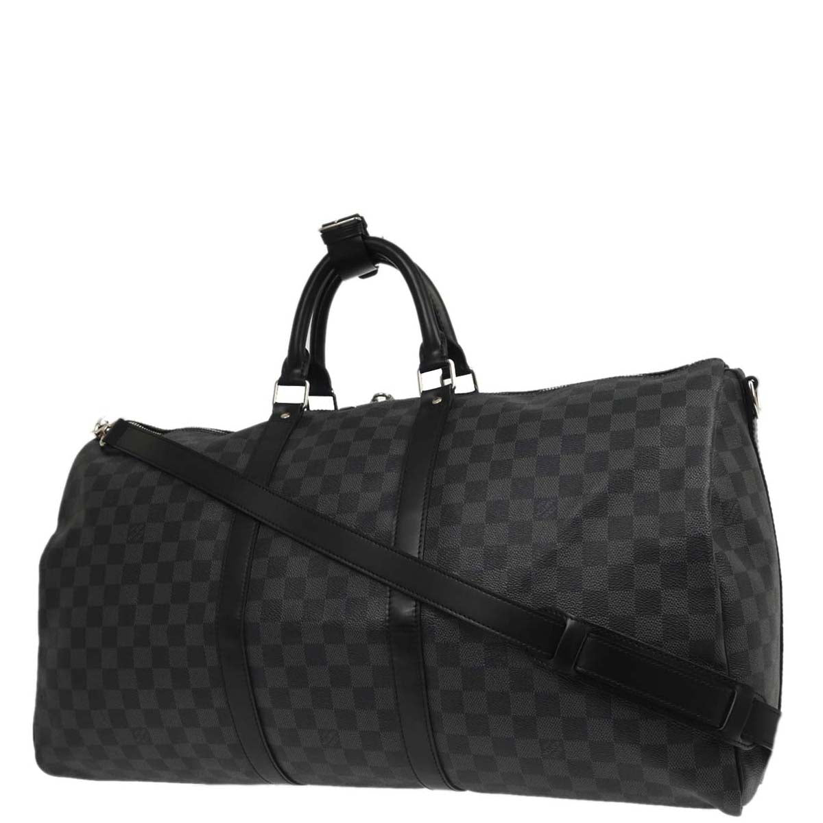 Louis Vuitton Damier Graphite Keepall Bandouliere 55 Duffle N41413
