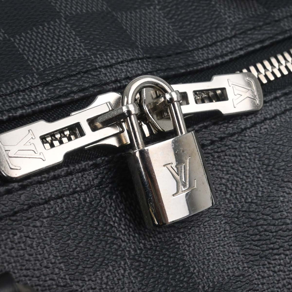 Louis Vuitton Damier Graphite Keepall Bandouliere 55 Duffle N41413