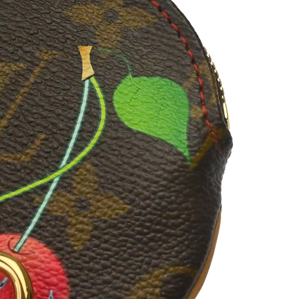 Louis Vuitton Cherry Porte Monnaie Rond Coin Case Wallet M95043