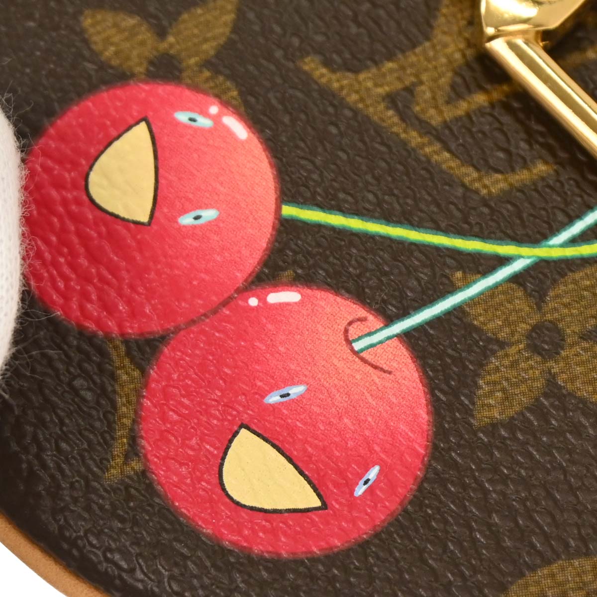 Louis Vuitton Cherry Porte Monnaie Rond Coin Case Wallet M95043