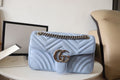 Marmont Small MatelassÃƒÂ© Shoulder Bag Blue Sky For Women 10in/26cm 443497