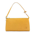 Louis Vuitton Pochette Accessoires Epi Leather Yellow Leather Shoulder Bag