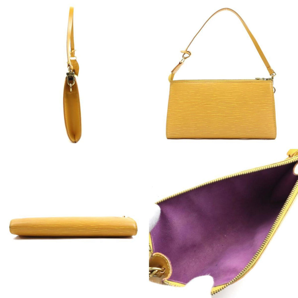 Louis Vuitton Pochette Accessoires Epi Leather Yellow Leather Shoulder Bag