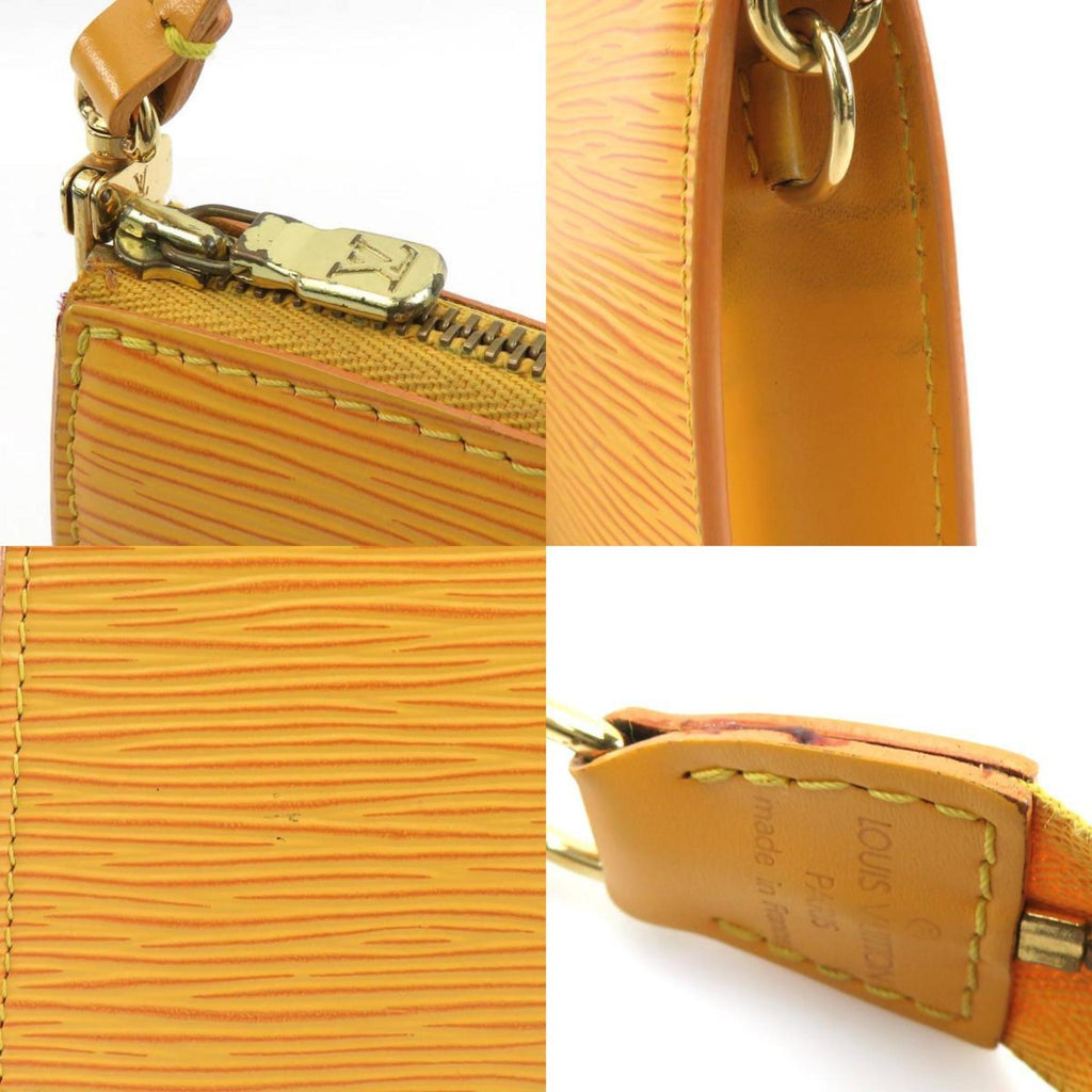 Louis Vuitton Pochette Accessoires Epi Leather Yellow Leather Shoulder Bag