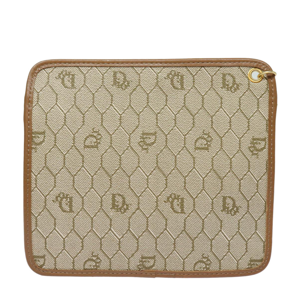 Dior Honeycomb  Canvas Clutch Bag