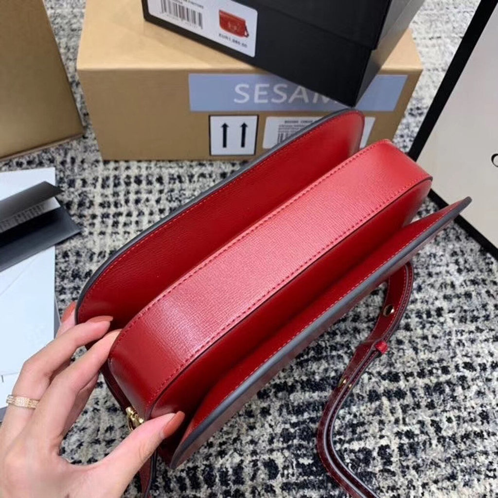 Gucci Horsebit 1955 Shoulder Bag Red Textured With A Vintage Effect For Women 9.8in/25cm Gucci ‎602204 1DB0G 6638