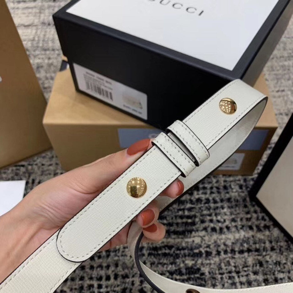 Gucci Horsebit 1955 Shoulder Bag White For Women 9.8in/25cm Gucci ‎602204 1DB0G 9022