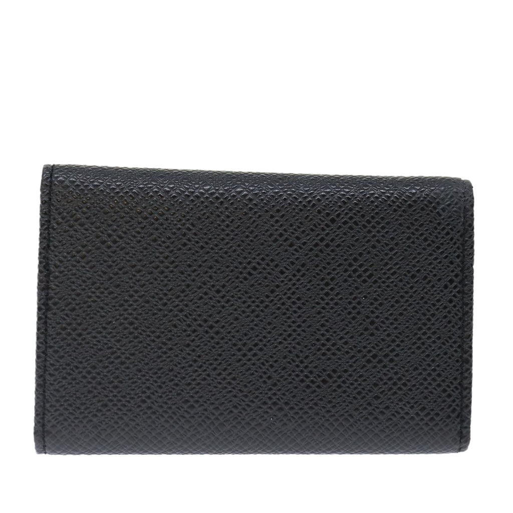 Louis Vuitton 6 Key Holder Black Leather Wallet