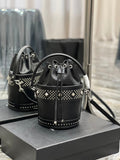 YSSL Bahia Small Bucket Bag Black For Women 10in/25cm YSL 685628AAAEF1077